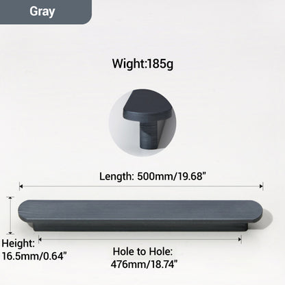 Gray cabinet drawer and wardrobe door handles