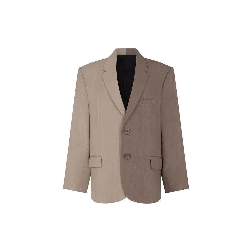 Gray two-tone suit jacket