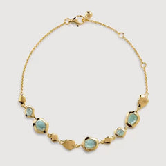 Gold Green Agate Bracelet