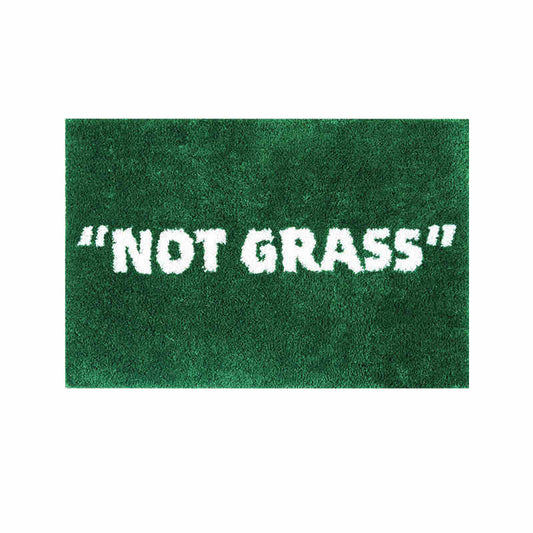 Green Letter Flocking Carpet