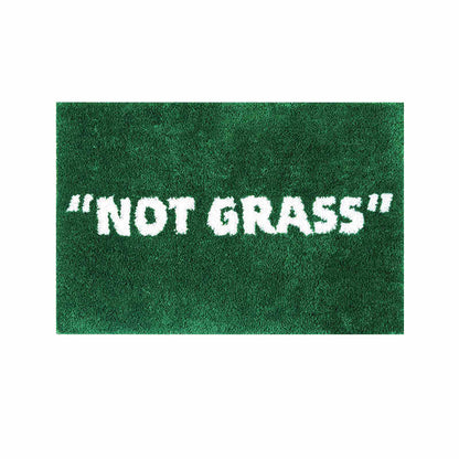 Green Letter Flocking Carpet