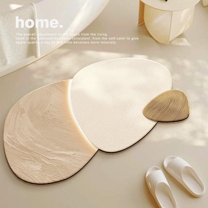 Green plant bathroom floor MATS