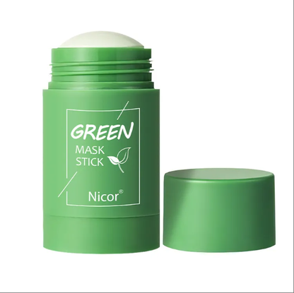 Green Tea & Seaweed Clay Stick Mask – Oil Control, Anti-Acne & Brightening Facial Treatment