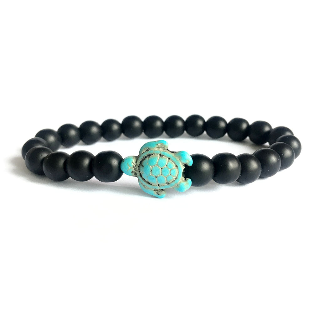 Green turquoise elastic bracelet