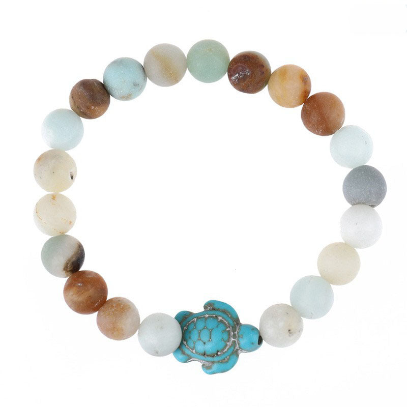 Green turquoise elastic bracelet