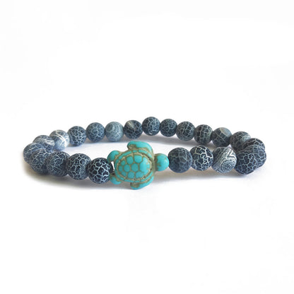 Green turquoise elastic bracelet