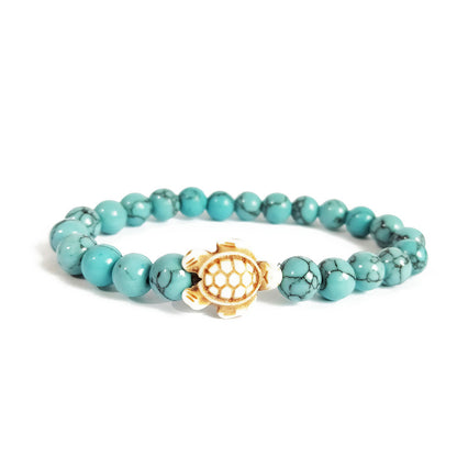 Green turquoise elastic bracelet