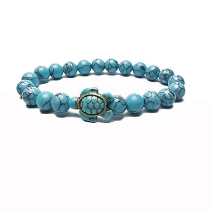 Green turquoise elastic bracelet