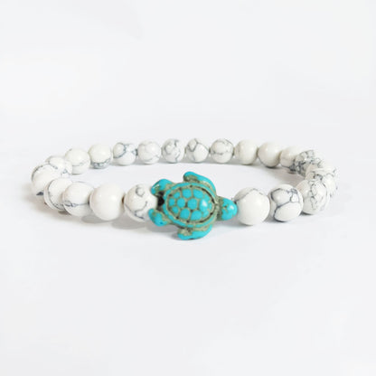 Green turquoise elastic bracelet
