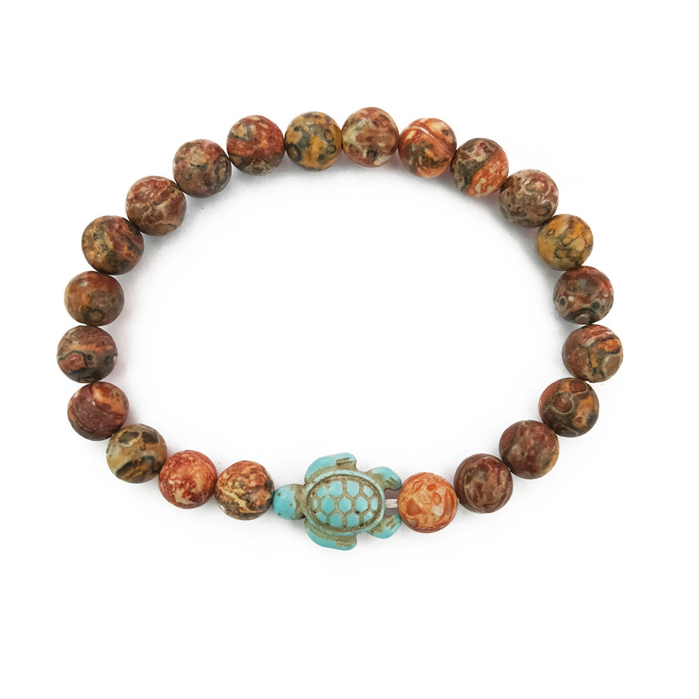 Green turquoise elastic bracelet