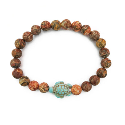 Green turquoise elastic bracelet