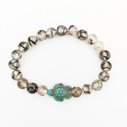 Green turquoise elastic bracelet