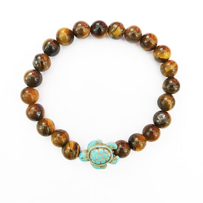 Green turquoise elastic bracelet