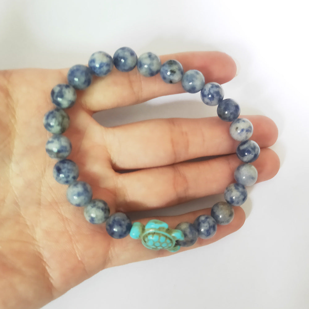 Green turquoise elastic bracelet