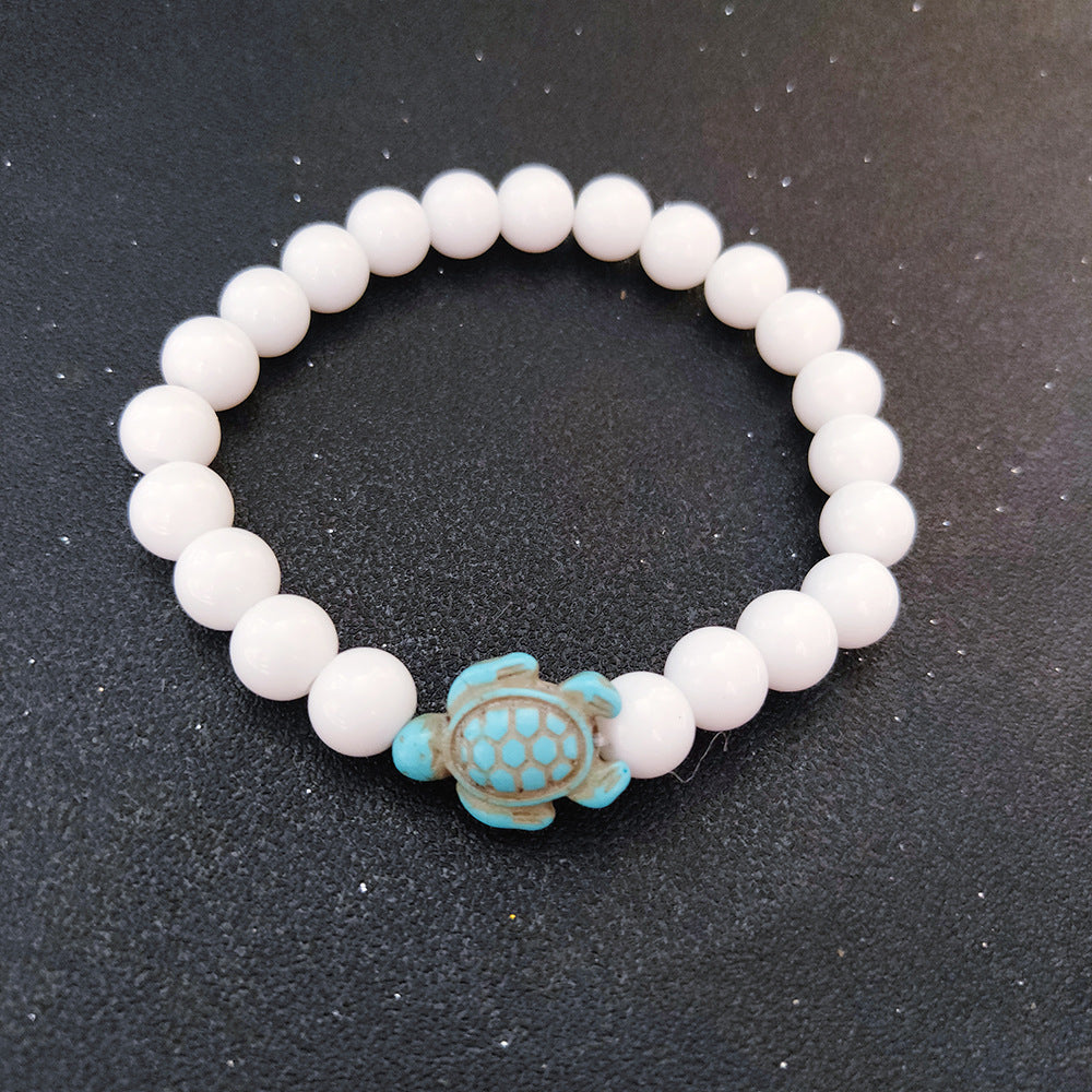 Green turquoise elastic bracelet