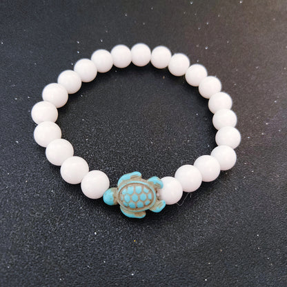 Green turquoise elastic bracelet