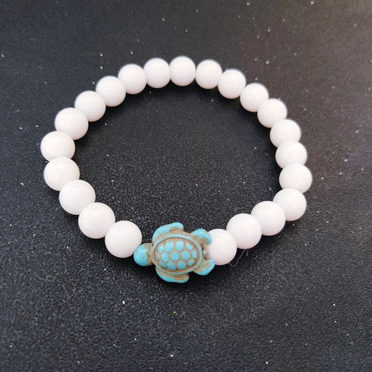 Green turquoise elastic bracelet