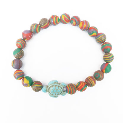 Green turquoise elastic bracelet