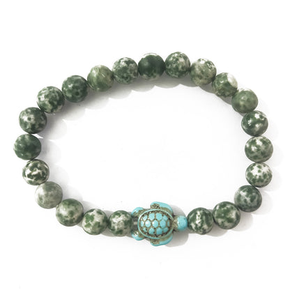 Green turquoise elastic bracelet