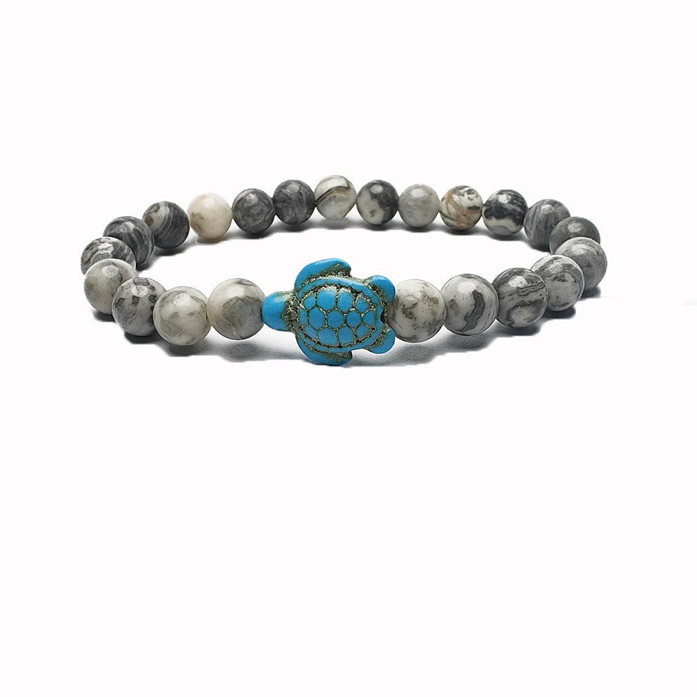 Green turquoise elastic bracelet