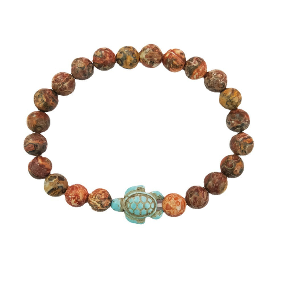 Green turquoise elastic bracelet