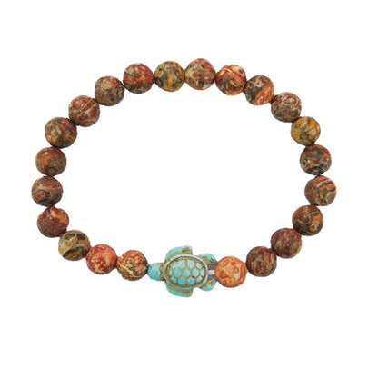 Green turquoise elastic bracelet