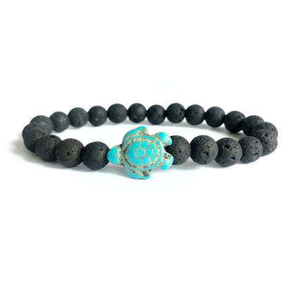 Green turquoise elastic bracelet