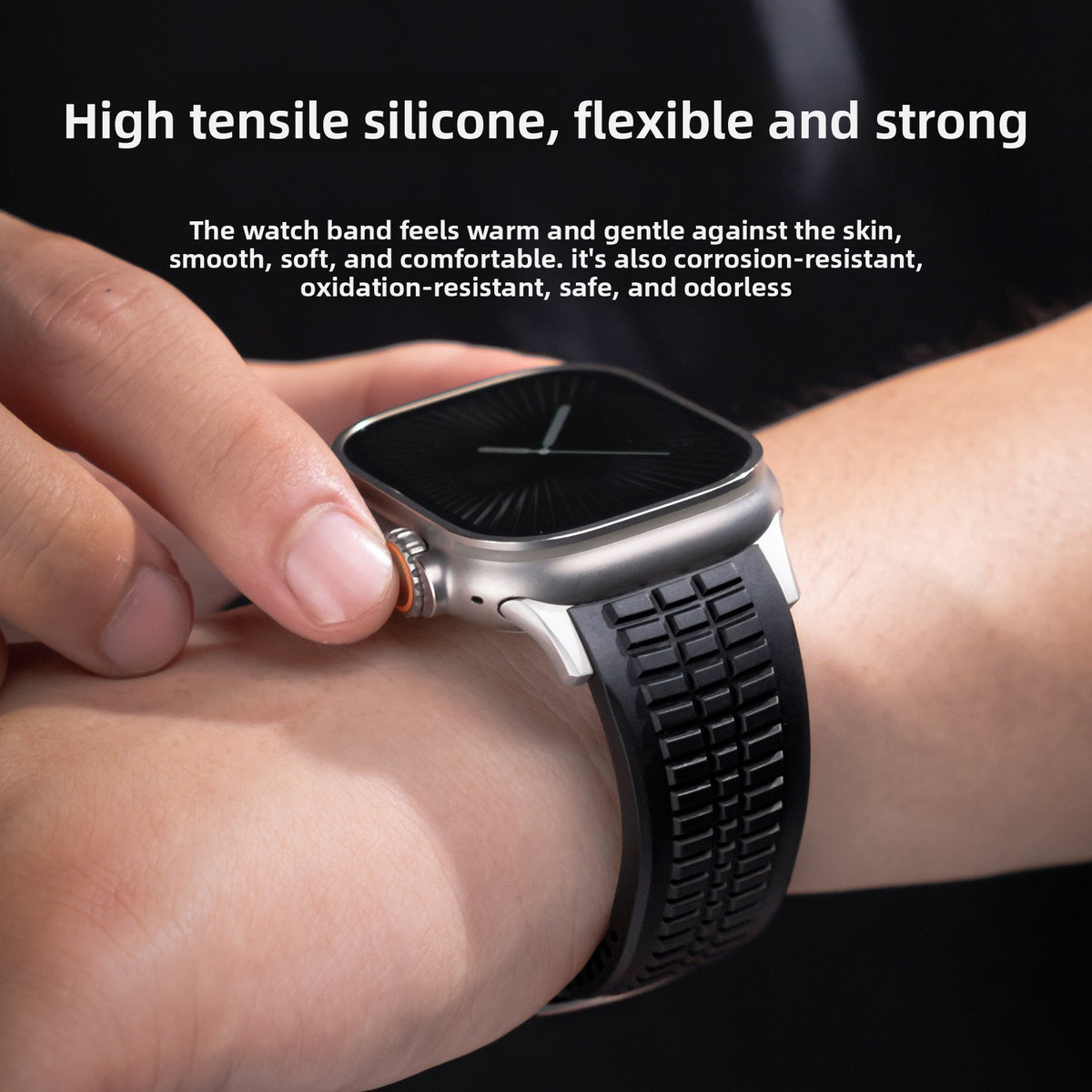 Grenade Texture Silicone Band