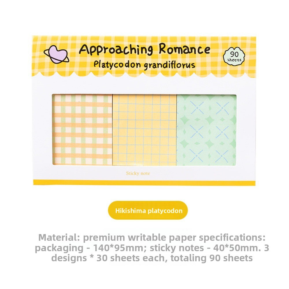 Grid Combination Adhesive Notepad