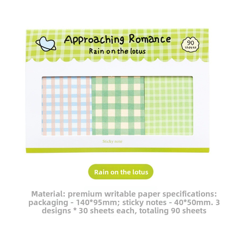 Grid Combination Adhesive Notepad