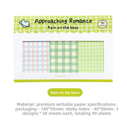 Grid Combination Adhesive Notepad