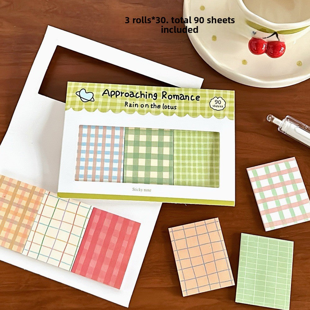 Grid Combination Adhesive Notepad