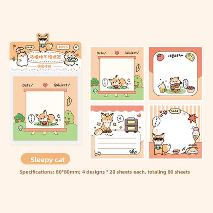 Grid Combination Adhesive Notepad