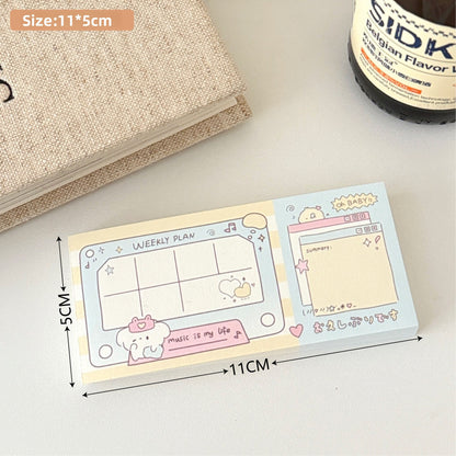 Grid Combination Adhesive Notepad