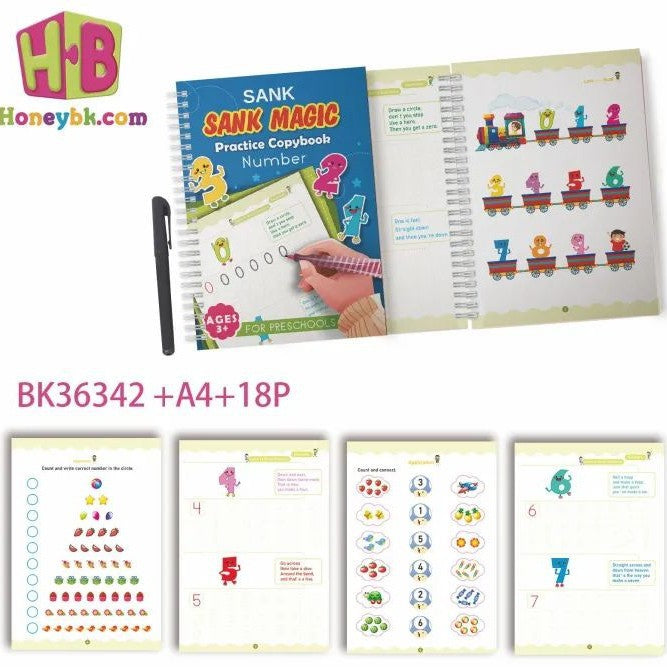 Grooved Handwriting Practice Books for Kids