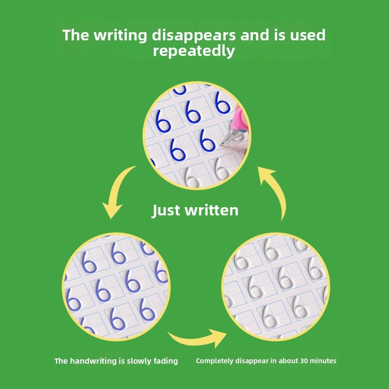 Grooved Handwriting Practice Copybooks with English Text