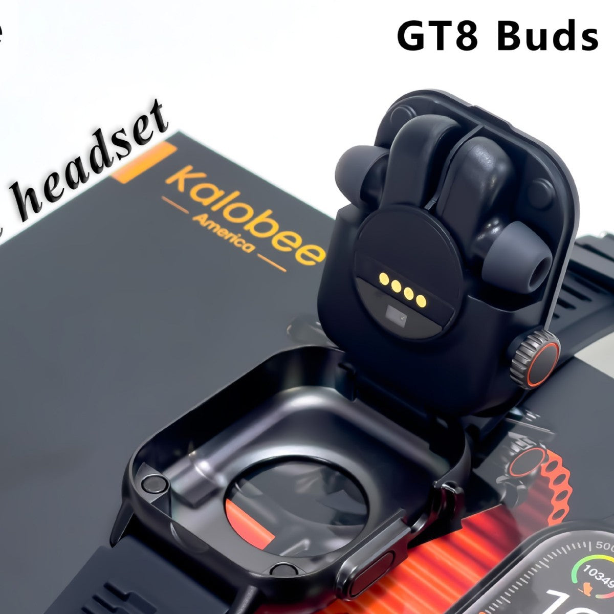 GT8BUDS Smart Watch with Bluetooth Headset