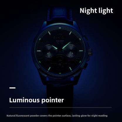 Guanqin Automatic Mechanical Tourbillon Watch