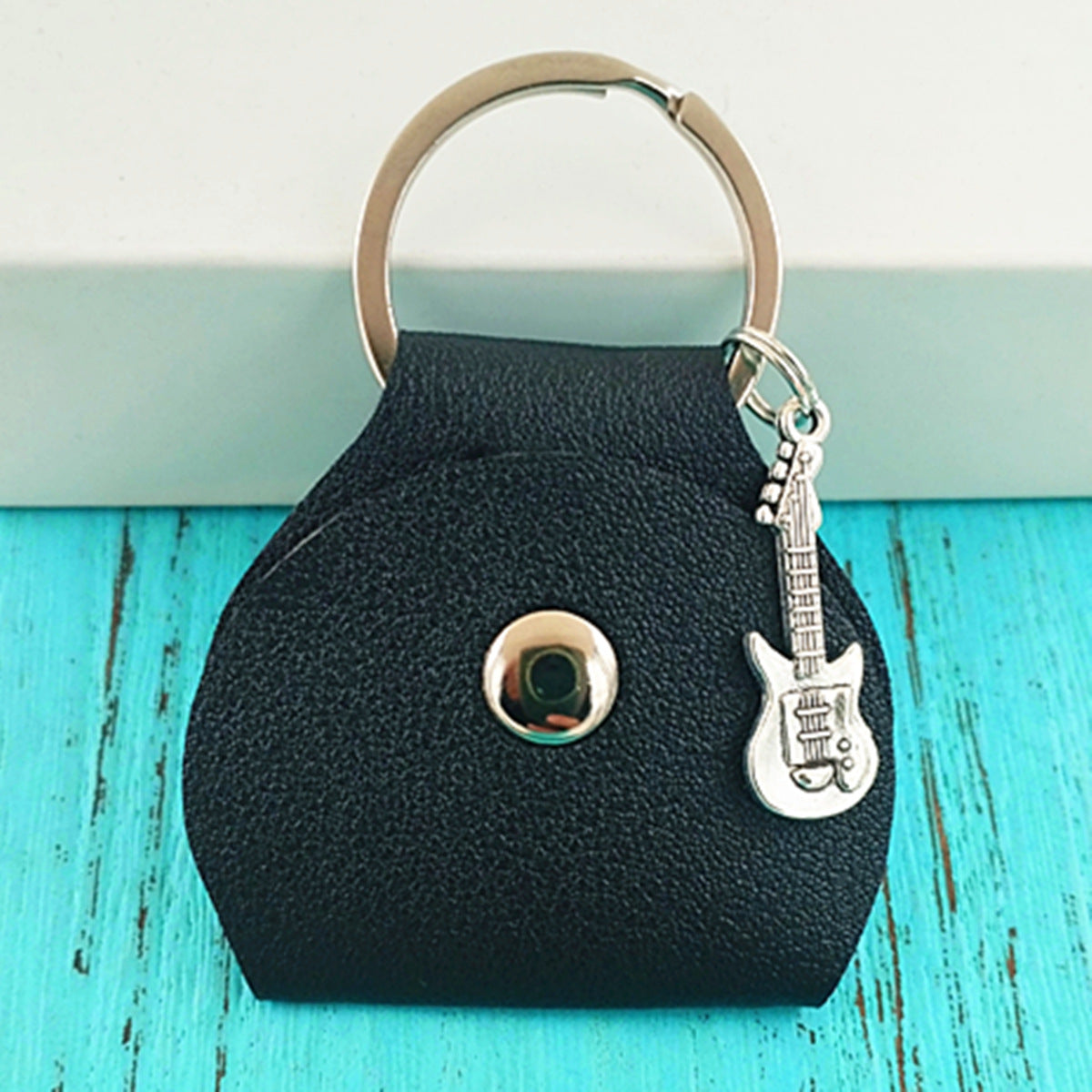 Guitar Picks Holder Keychain Pouch