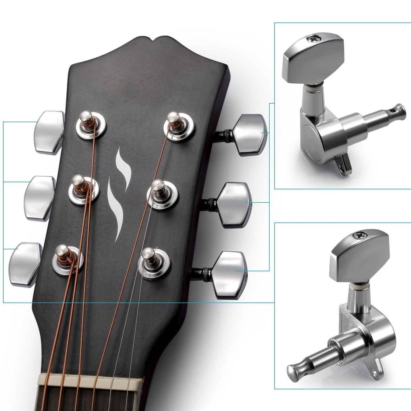 Guitar tuning machines