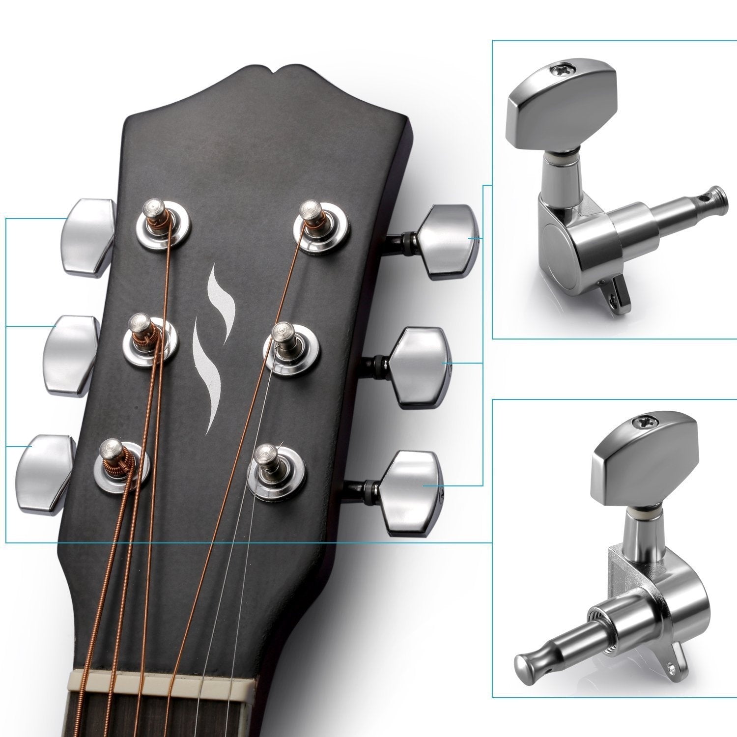 Guitar tuning machines