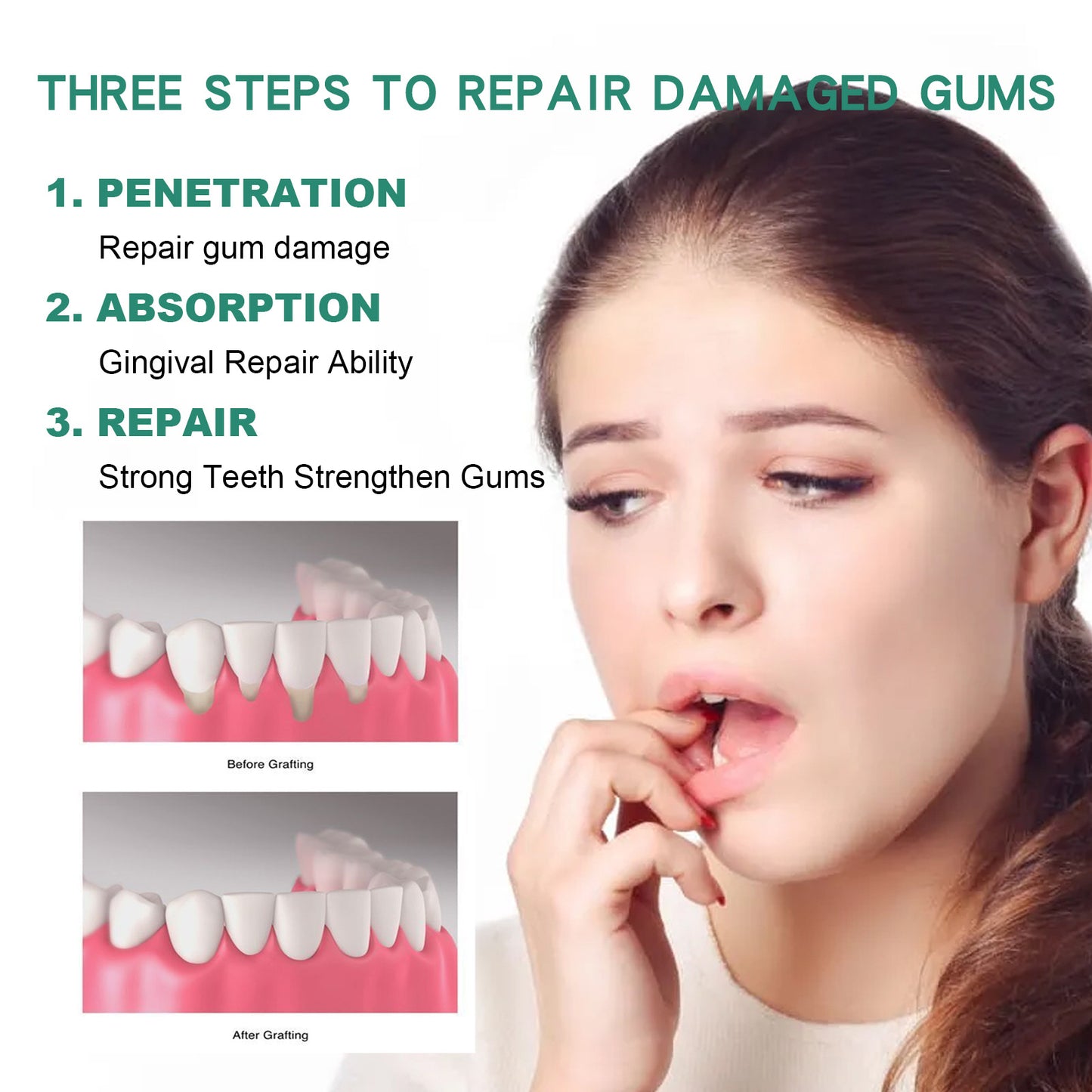 Gum care drops