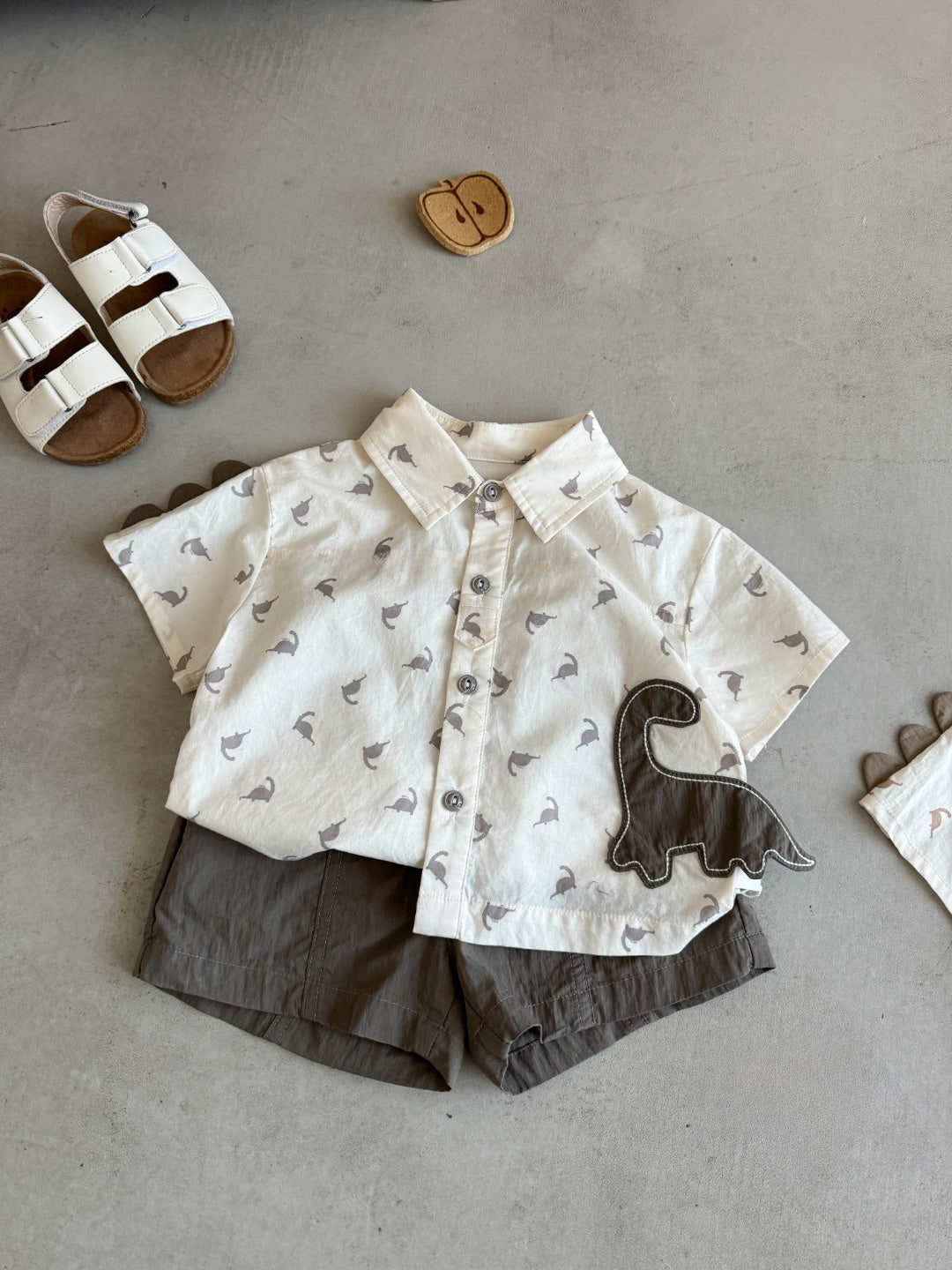 Gumi Bear Boys Printed Shirt and Shorts Set