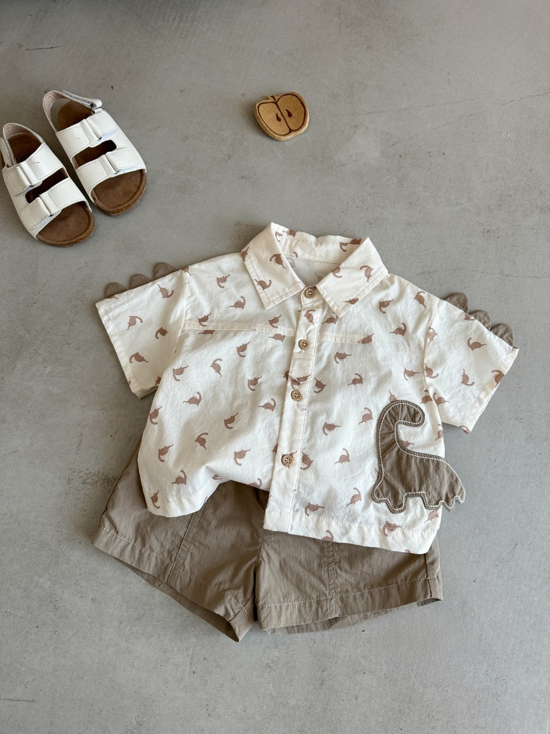 Gumi Bear Boys Printed Shirt and Shorts Set