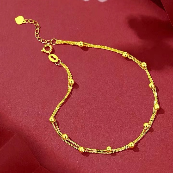 Gypsophila 18K Gold Double-Layer Bracelet