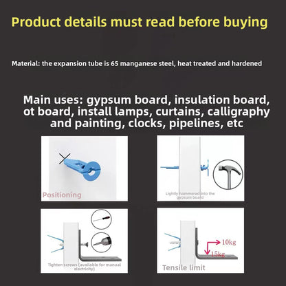 Gypsum board expansion nails