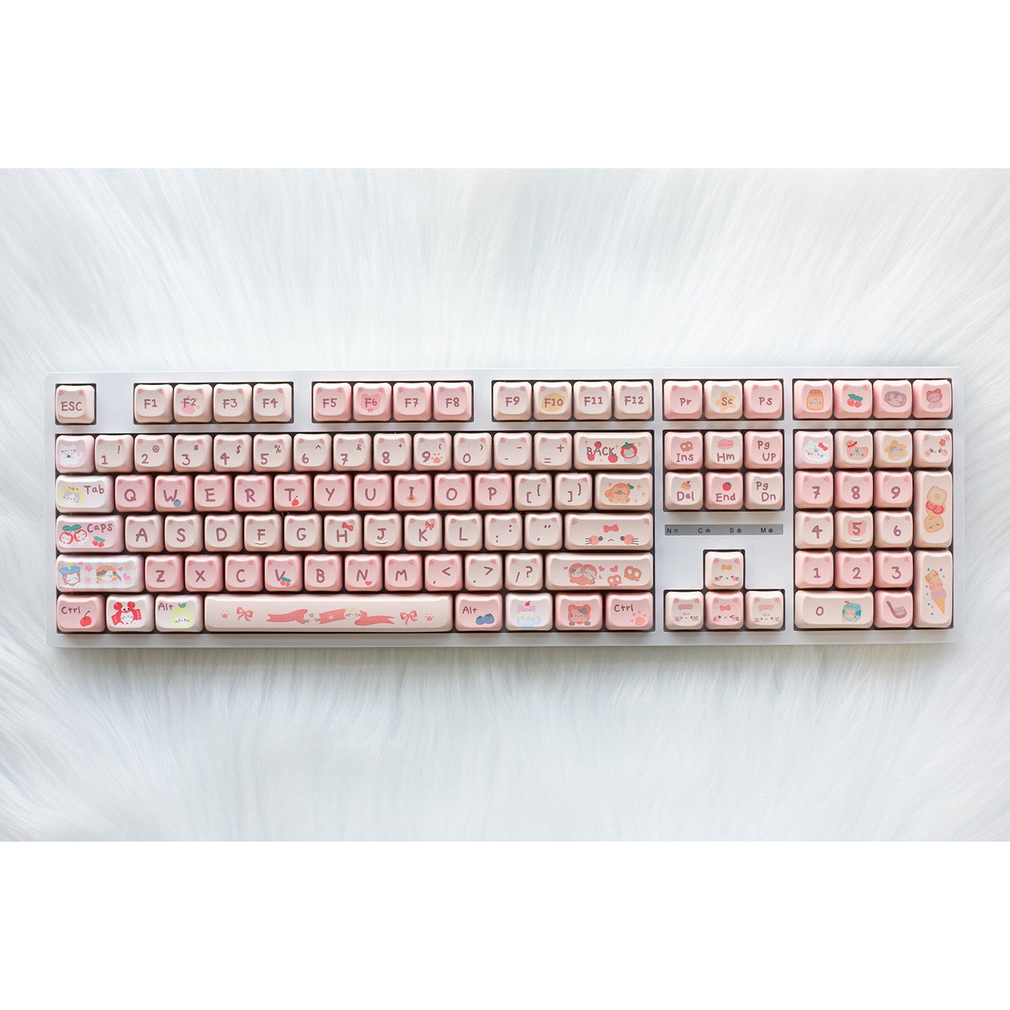 H108 Mechanical Keyboard Wired Wireless Bluetooth Full-Key Anti-Ghosting for Girls Office Gaming Cute Rgb Lighting Silent