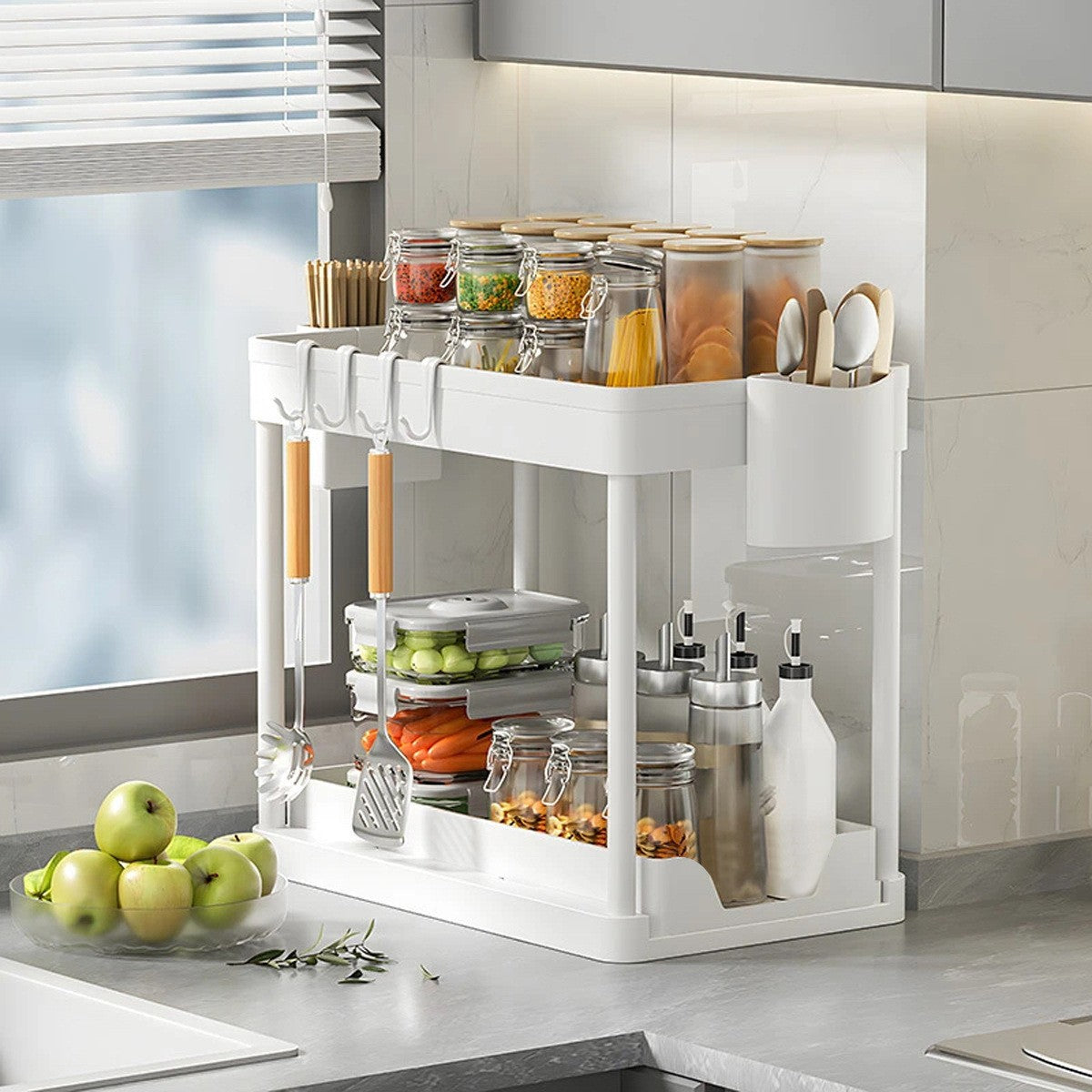 H-Type Pull-Out Storage Rack