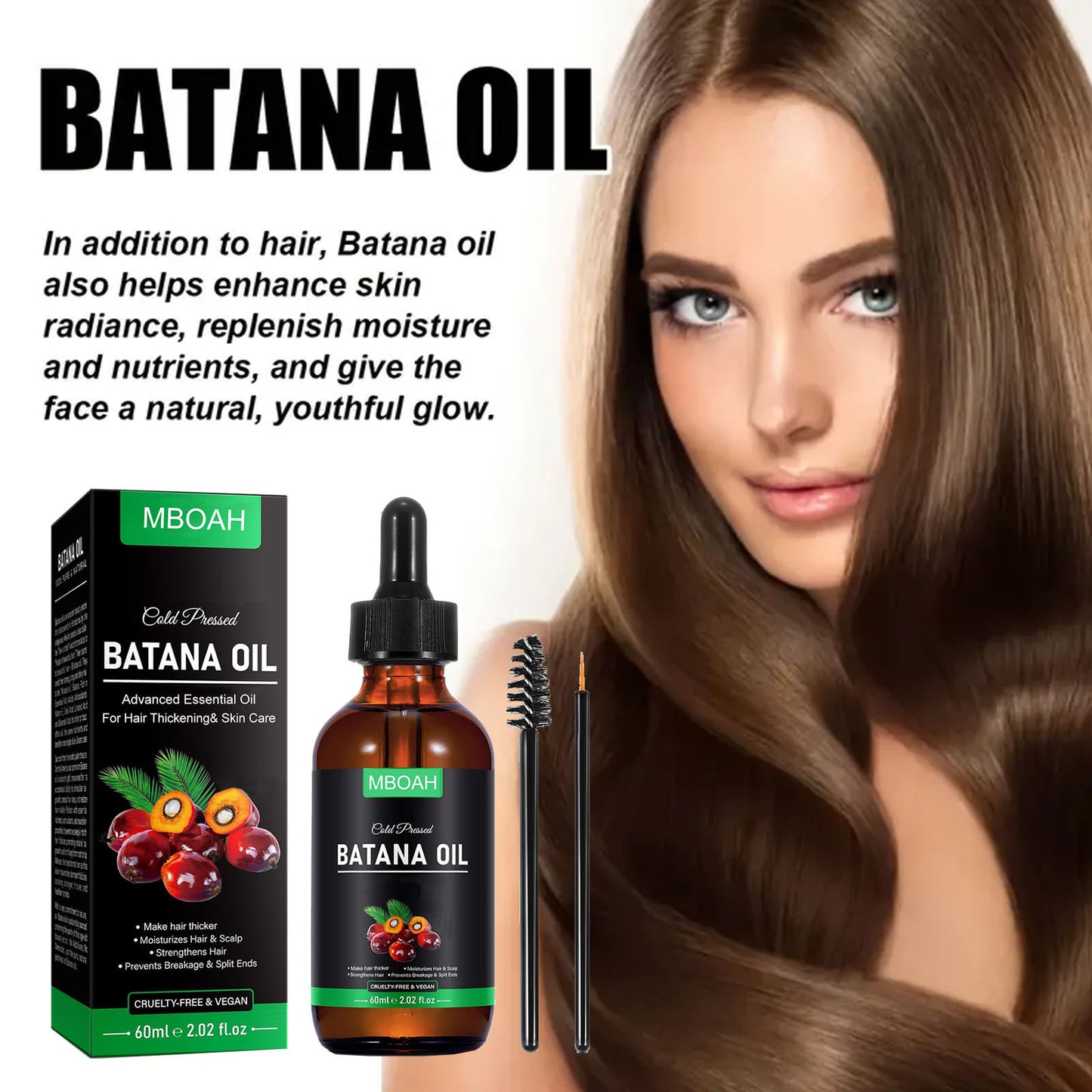 Hair care essential oil for preventing hair loss and strengthening hair.