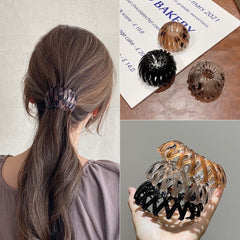 Matte hair tie dark green